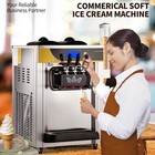 Commercial Ice Cream Machine 22-30l h 2200w Countertop Soft Serve Maker