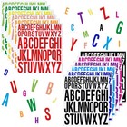 12 Pcs Letter Stickers  24 Set Self Adhesive Alphabet Stickers  1 Inch 2 Inch   