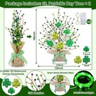 St  Patrick s Day 2-pack 18  Lighted Tree Decor W  Shamrocks   Green Lights