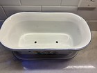 Herend Village Pottery Floral Oblong Planter With Saucer Pink Blue Green