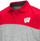 Wisconsin Badgers Mens Alaska Woven Synthetic Polo Shirt