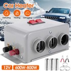 12v Dc 800w Electric Car Heater Heating Fan Defogger Defroster Demister 3 Hole