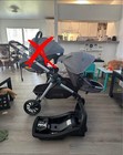 Evenflo Pivot Xpand Single Stroller Gray black Adjustable Handles Rubber Tires