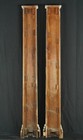 Pair Of Reclaimed 104 25 In  Fluted Wood Pilasters