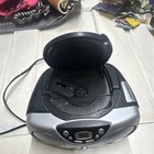 Sylvania Srcd243dg Portable Cd Boombox Am fm Digital Display Headphone Black