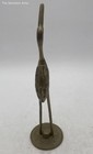 Vintage Solid Brass Leonard Heron Crane Decorative Standing Sculpture