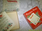 Vintage Box Of Christmas Carols Paper Napkins Incomplete 9 Songs Theme