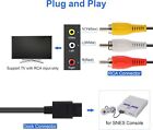 Audio Av Rca Cable Ac Power Supply Adapter Cord For Super Nintendo Snes Game 
