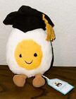 Jellycat Amuseables Boiled Egg Graduation Stuffed Graduate  Plush 100  Authentic