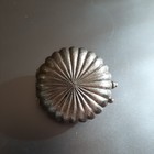 Vintage Estee Lauder Perfume Compact Starburst Clamshell Style With Blue Gem