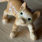 Vtg Hagen Renaker New Papa Cat Orange Tabby Miniature Figurine Retired Kitten