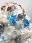 Rare Electric Blue Pentagonite Collector Mineral Specimen  Wagholi Quarry  India