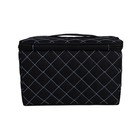 Everything Mary Collapsible Sewing Kit Organizer Box Black   Blue Quilted - S   