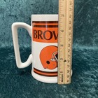 Vintage Cleveland Browns Nfl Beer Stein Coffee Mug 16 Oz Ceramic Footballn Retro