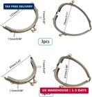 6pcs 2 Sizes Purse Clasp Frame  Bag Clasp Lock Frame 3 3  4 9  Metal Arch Frames