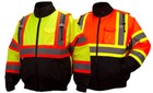 High Visibility Waterproof Insulated Hi Vis Reflective Road Work Bomber Jacket