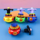 Round Luminous Toy Light Music Rotating Gyro Fidget Spinner Spinning Top Toys
