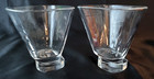      Joyjolt Aqua Vitae Off-set Square Martini Glasses      Signed  3 5 8   Set Of 2
