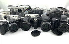 Mix Lot  Large Digital Cameras Fuji Olympus Sony Kodak  Etc  for Parts Only 