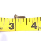 Vintage Nos  Solid Brass Wood Screws With Slotted Round Head 1 2  X  4 - 12pk