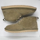 Ugg Neumel Boots Mens 13 Burnt Olive Suede Lace Up Chukka 3236 Sheepskin Lining