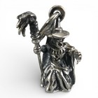 Sterling Silver Oz Wicked Witch W  Broom Charm For Bracelet Vintage