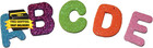 Letters And Shapes Foam Glitter Stickers  pack Of Approx  280  Self Adhesive - A