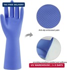 Rubber Kitchen Dishwashing Gloves - 4 Pairs Colorful Reusable Household Cleaning