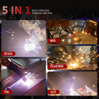 5 In 1 Multi Process Welder   Plasma Cutter- Mig tig stick Aluminum Welding 220v