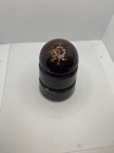 Unembossed Ceramic Porcelain Telegraph Insulator Dark Auburn