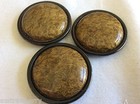 Vintage Lot Of 3  Art Deco Celluloid  Large Buttons Brown 1 5 