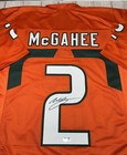 Miami Hurricanes Willis Mcgahee Signed Orange Custom Jersey Beckett Coa    
