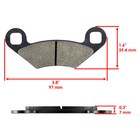 Front Rear Brake Pads For Polaris Sportsman 500 Ho 4x4 2003-2009