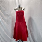 Alfred Angelo Strapless Red A-line Cocktaildress Woman   s Size 4
