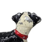 Antique Cast Iron Boston Terrier Standing Puppy Doorstop Read