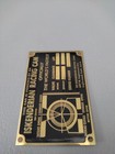 Vintage Isky Cams Brass Data Plate - Hot Rod Racing Id Tag - High Quality Repro 