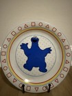 Vintage Sesame Street Cookie Monster Porcelain Plate 8 25 