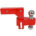 Adjustable Trailer Towing Hitch 2  2-5 16   6061 Aluminum Rear   Dual Ball 6  