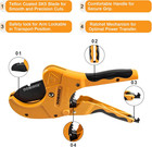 Pvc Pipe Cutter  Cuts Up To 2-1 2  Pex  Pvc  Ppr  Plastic Hoses  Plumbing Pipes 