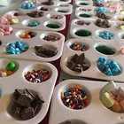 24 Pack White Plastic Paint Palettes     6 Well Rectangular Watercolor Tray