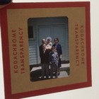 Vintage Kodachrome Slide Church Folks Bow Ties American Family Sunday Best