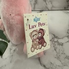Russ Berrie Vintage Luv Pet Chubby Bunny Rabbit Plush Toy New Pink Carrot