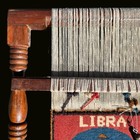 Vintage Horoscope Libra Astrology Wool Rug Sampler 16x21 Zodiac Textile Art