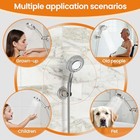 Strong Suction Cup Shower Head Holder - No Drill Handheld Polished Nickel