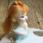 Vintage Norcrest Ceramic Mermaid Vanity Lipstick Holder