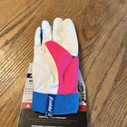 Franklin Digitek Batting Gloves Youth Medium New Pink White Leather Heel Patch