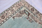 Pastel Blue Beige 6x9 Area Rug  Turkish Vintage Low Pile Rug handmade Office Rug