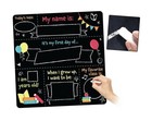 3 Pack 12x12 Inch Erasable And Reusable First   Last Day Of School Chalkboard
