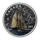 2025 Canada  15 Tall Ships Three-masted Schooner 23 17g  9999 Silver Coin Ogp