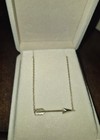 Stylish   Beautiful  14k Solid Yellow Gold 18  Long Arrow Chain Necklace 2 4g